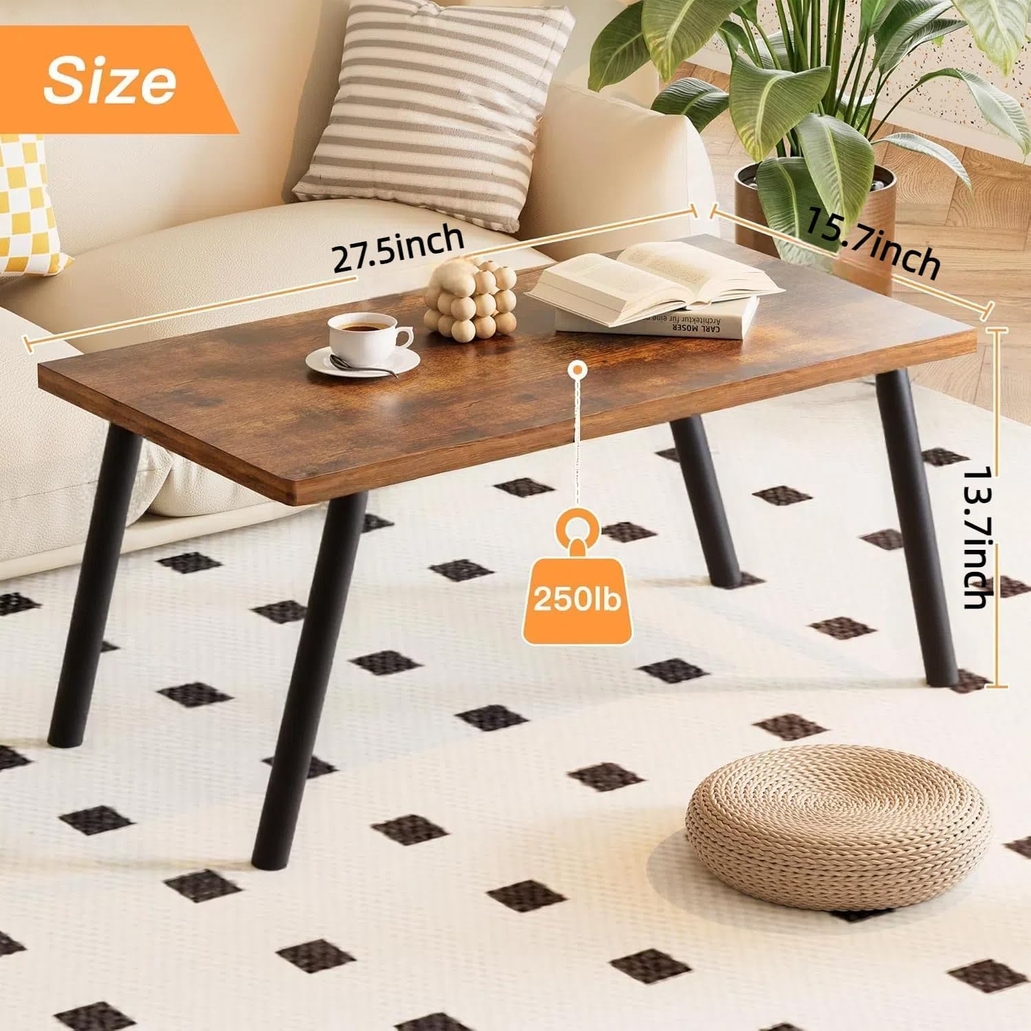 Amazon | コンパクト矮卓 70×40×35cm 和風 座卓 リビング あぐら