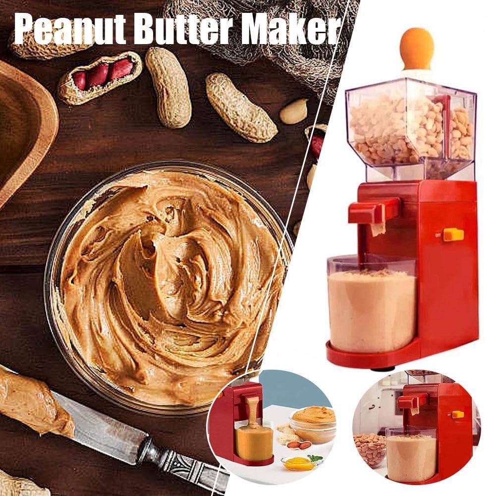 Electric Peanut Butter Maker & Nut Grinder - 500ml Capacity, Anti-Slip Base, For Nuts & Seeds