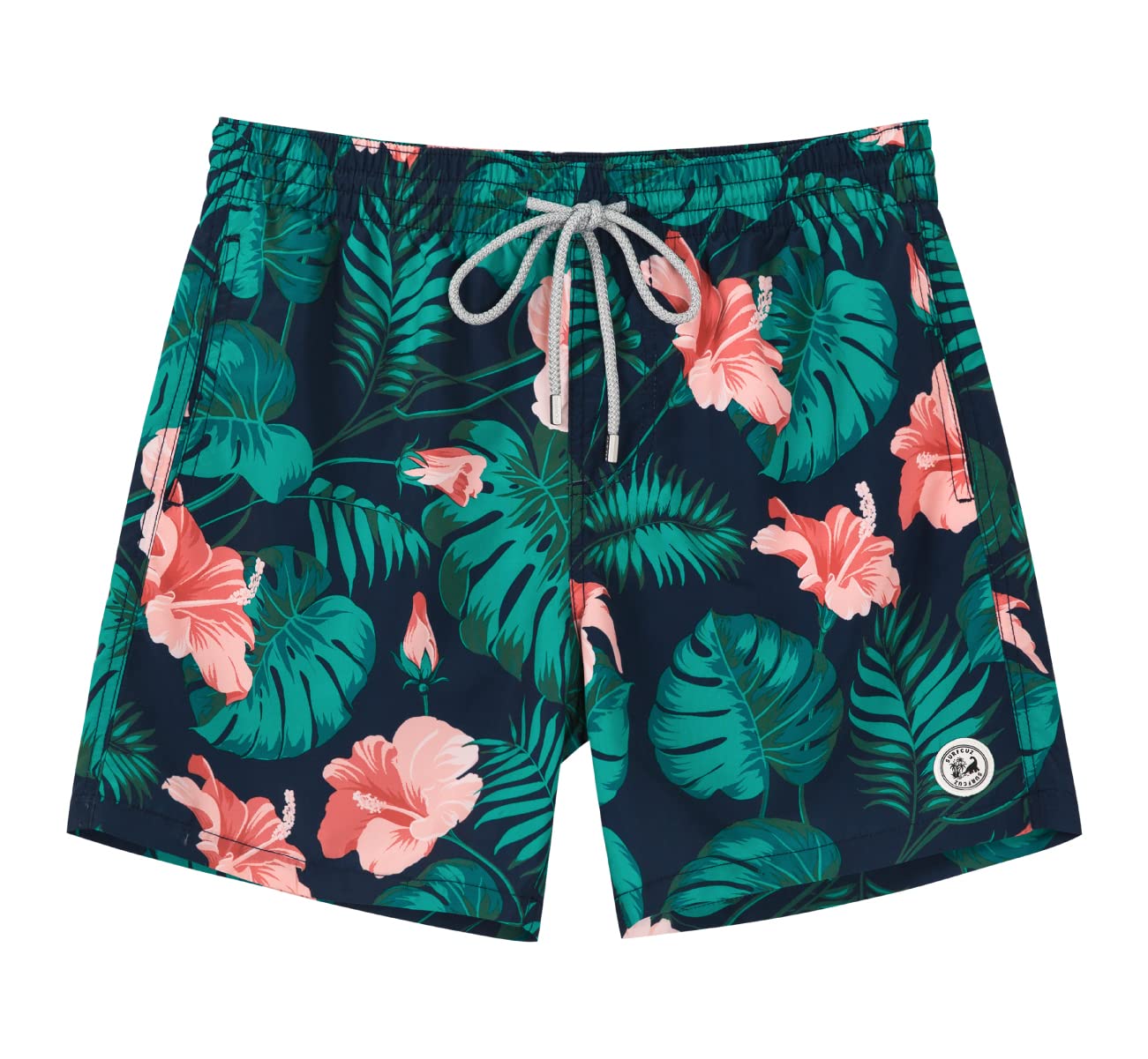 SURF CUZMen's Swim Trunks Quick Dry Board Shorts with Mesh Lining 7 Inch Inseam Bathing Suits