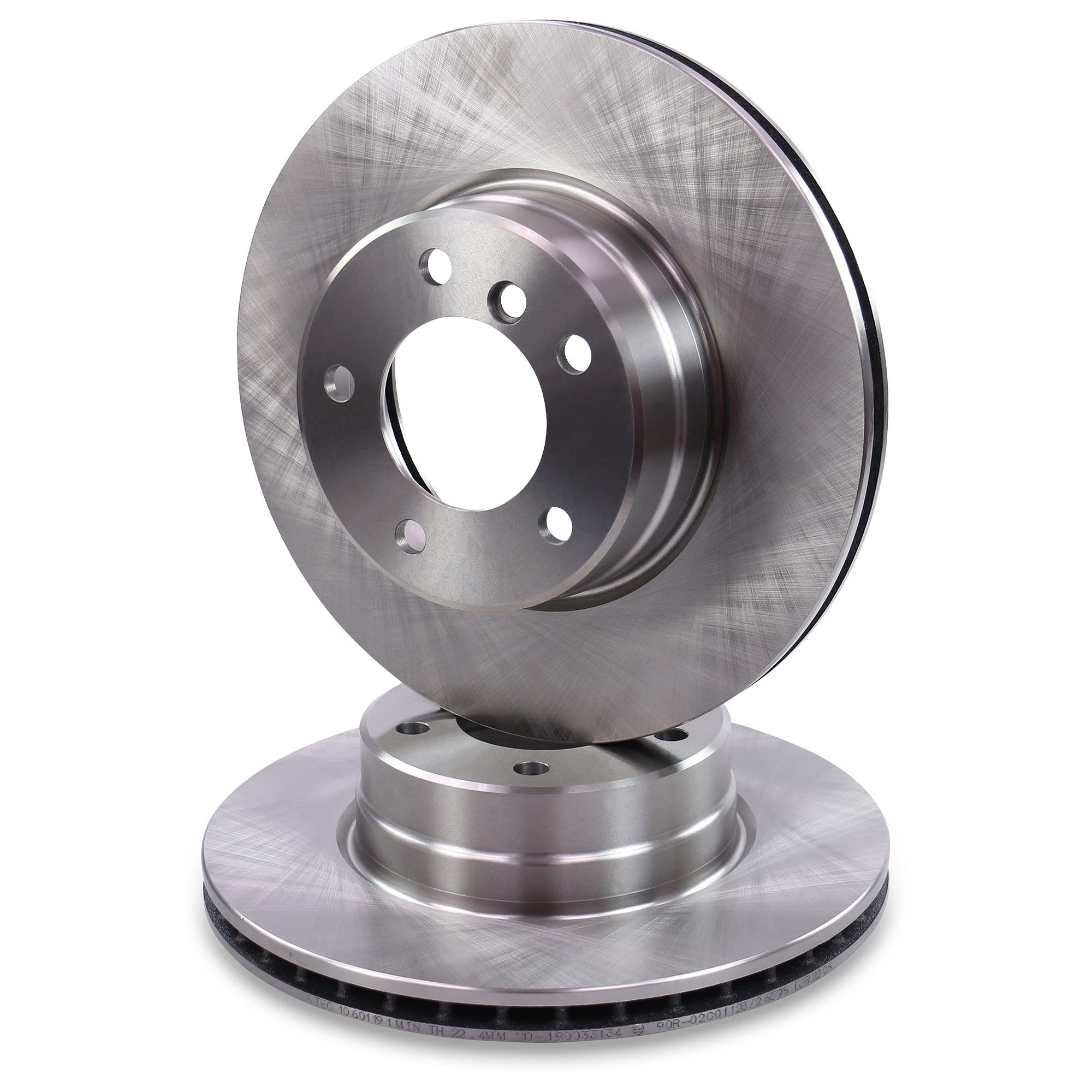 ATEC GERMANY Juego de frenos eje delantero incl. discos de freno Ø 310 mm ventilados + pastillas de freno delanteras Compatible con BMW Serie 5 (E60), 5 Touring (E61)