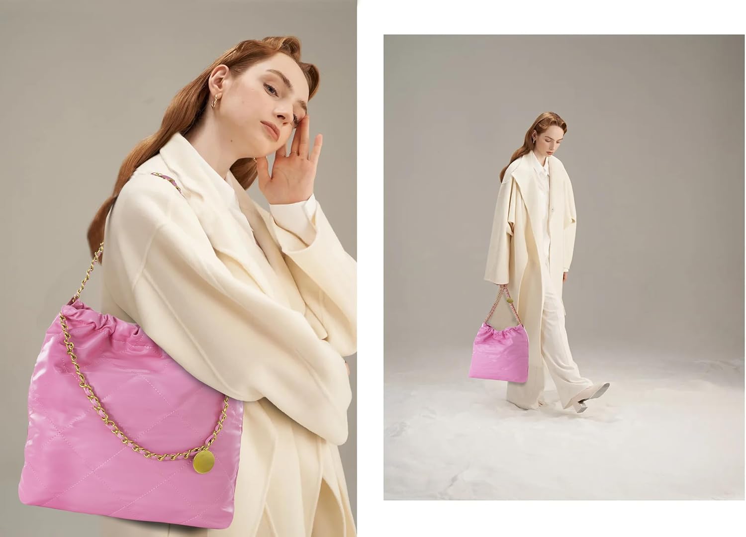 Crossbody Bag for Women Soft PU Leather Handbag Womens Hobo Shoulder bag with Wallet Diamond Plaid