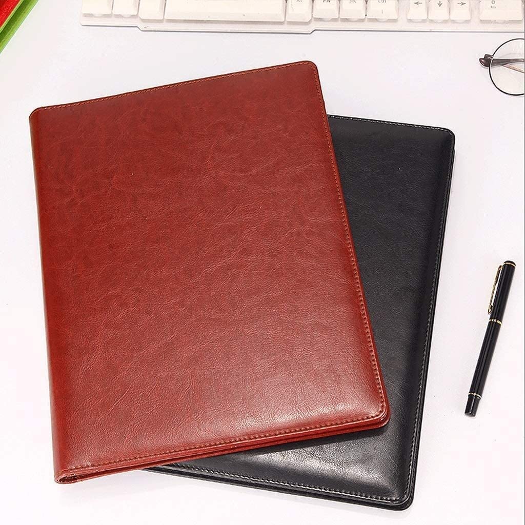 Teczki, PU Leather Schowek A4 Folder Plików Z Kalkulatorem Wielofunkcyjne Materiały Biurowe Organizator Manager Folder Podkładek Na Dokumenty Koperty, Duża Pojemność(D)