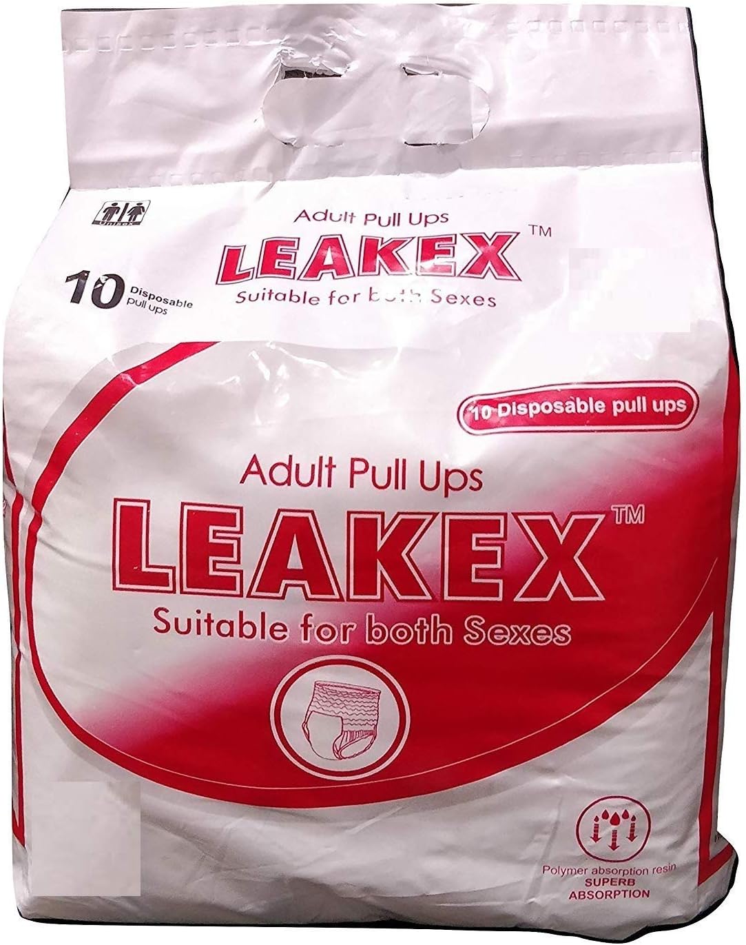 Manu Global Leakex Extra Large Size Adult Pull Ups Pant Style Underwear - Pack of 10