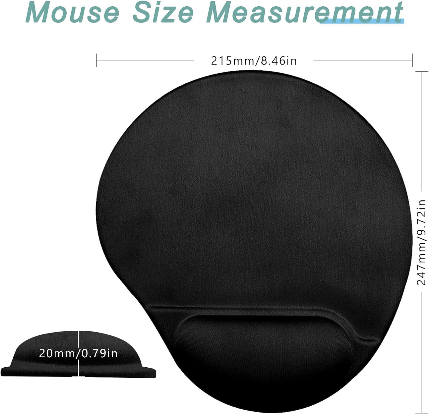 Nsipan Custom Mouse Pad with Wrist Rest Personalized Wrist Support Memory Foam Mat Mouse Mat Slip-Resistance Silicone Custom Mouse Mat Gaming Wrist Pad with Photos for Office Dorm Computer Desk