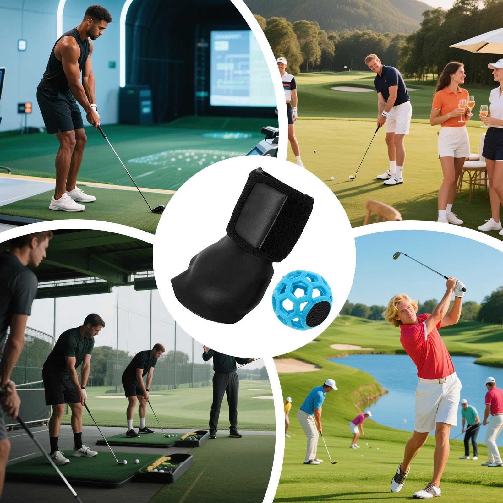 Generico Golf Swing Trainer, Left Hand Corrector, Swing Aid Tool, Wrist Alignment Support Compact Lightweight Design for Training Teens, Youth, Athletes, Beginners, 7.87x4.72x4.13 Inches