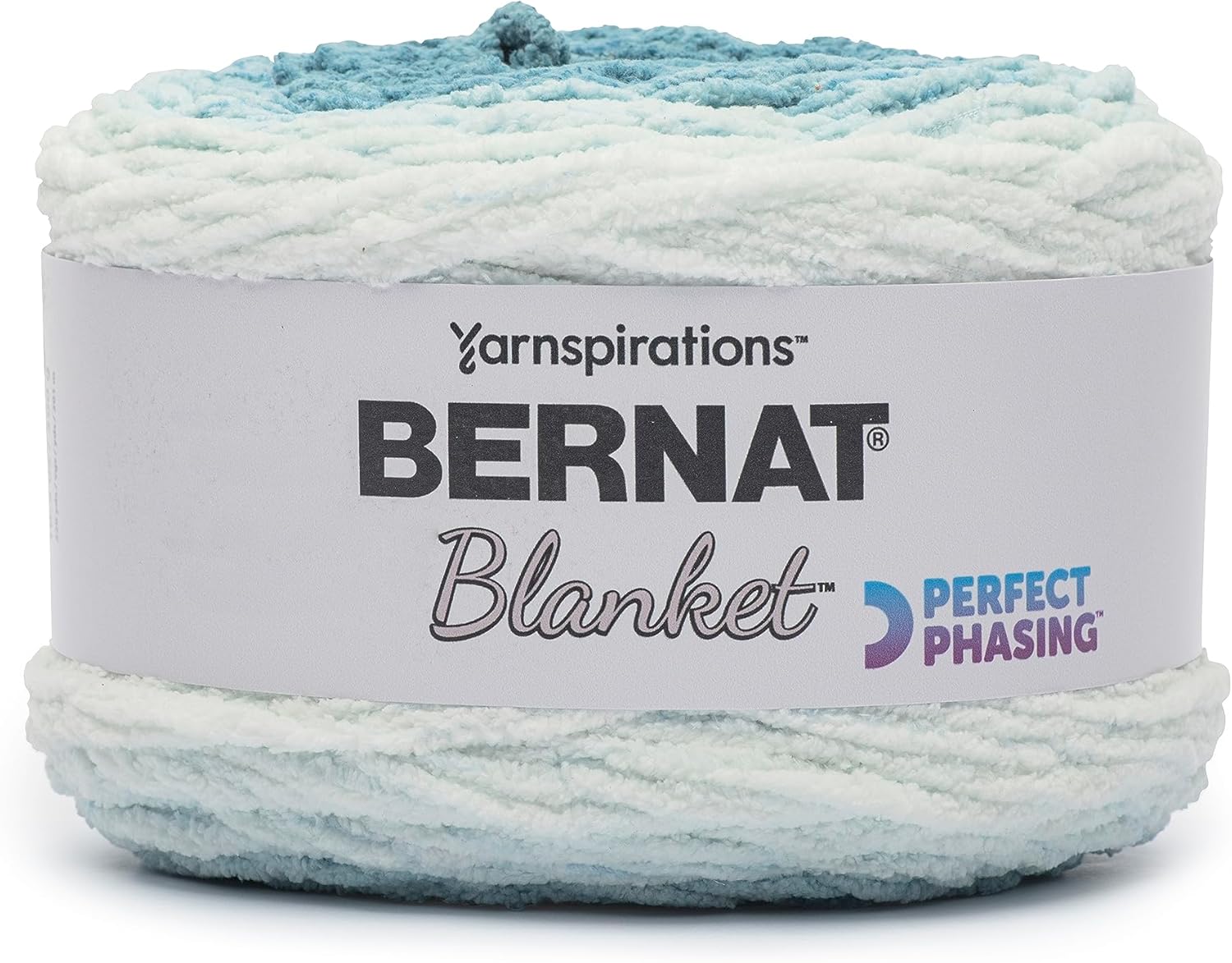 Bernat Blanket Perfect Phasing DEEP Teal Cake Yarn - 2 Pack of 10.56oz/299.37g - 100% Polyester - #6 Super Bulky - 220 Yards for Knitting, Crocheting, Crafts & Amigurumi