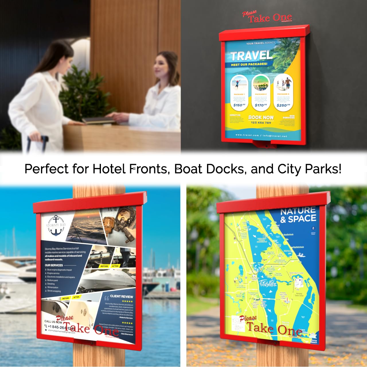 Marketing Holders Outdoor Brochure Holder for 8.5
