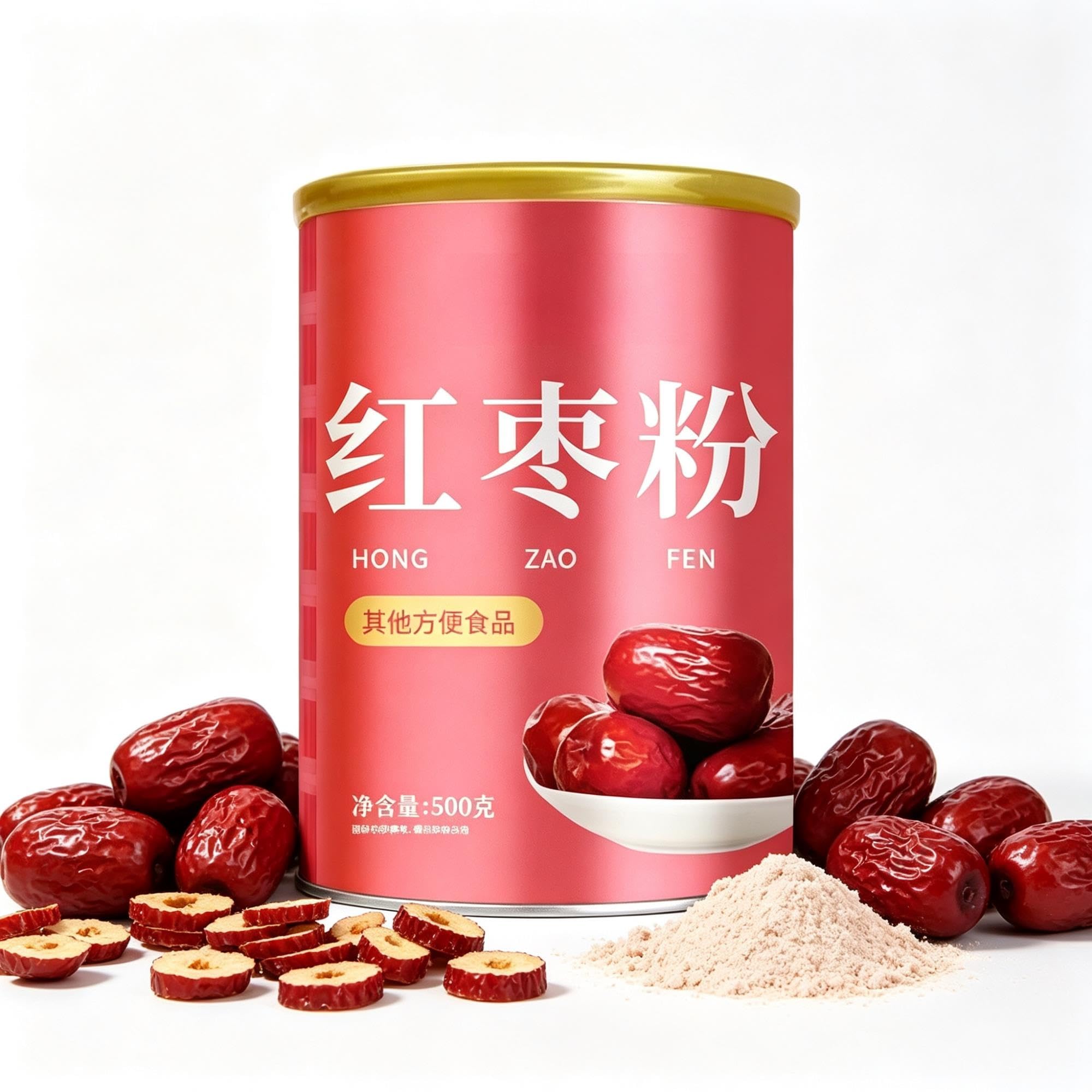 Polvere di datteri rossi essiccati 500g Mix di farina d'avena