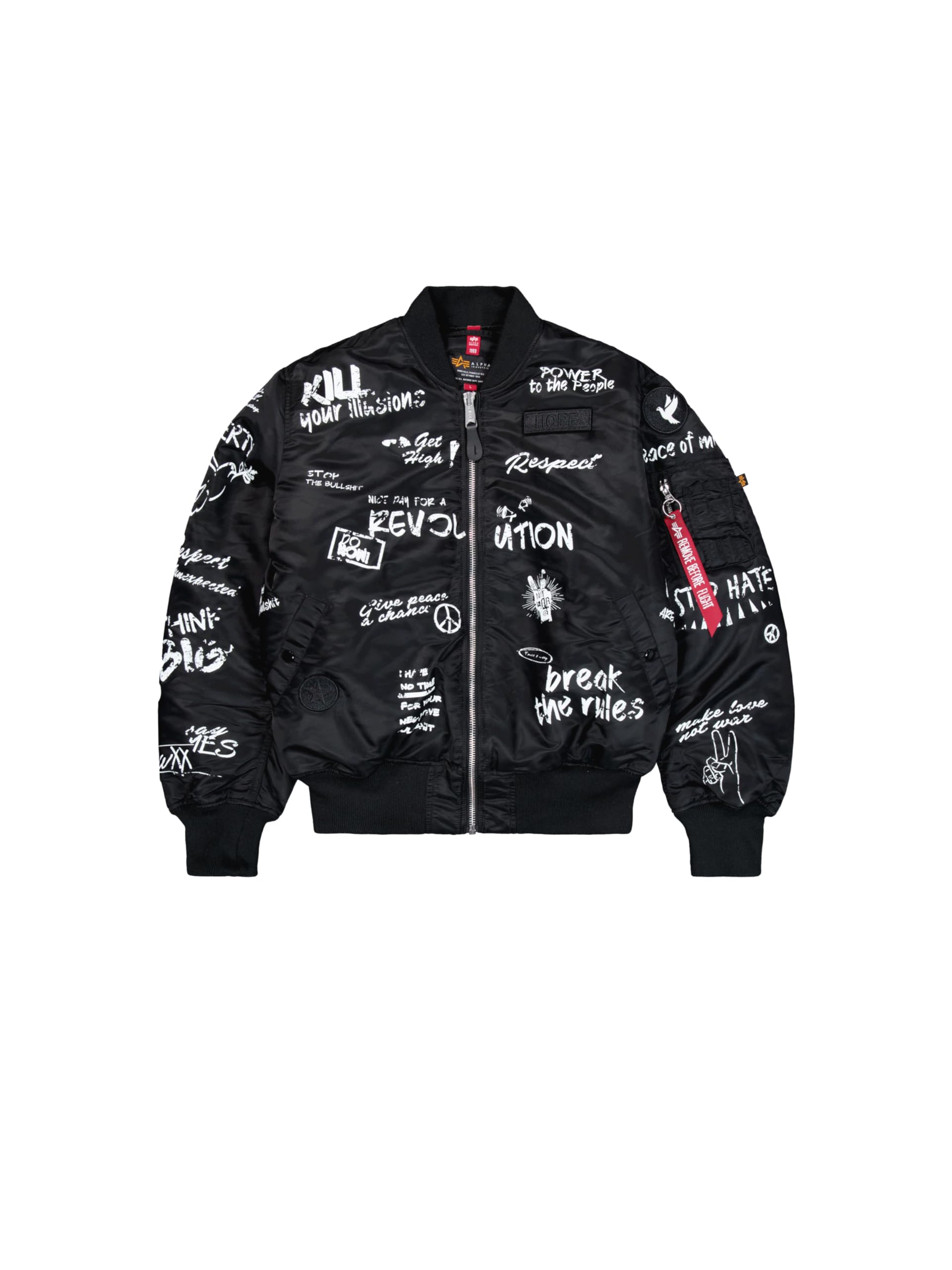 ALPHA INDUSTRIES Ma-1 Peace Chaqueta bomber Hombre (Pack de 1)