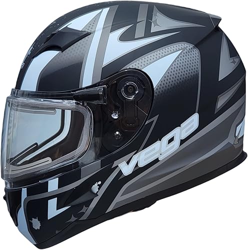 Vega V-Star - Casco para moto de nieve eléctrico con protección térmica Evolution (9 pies, cable RCA resistente con revestimiento plateado,