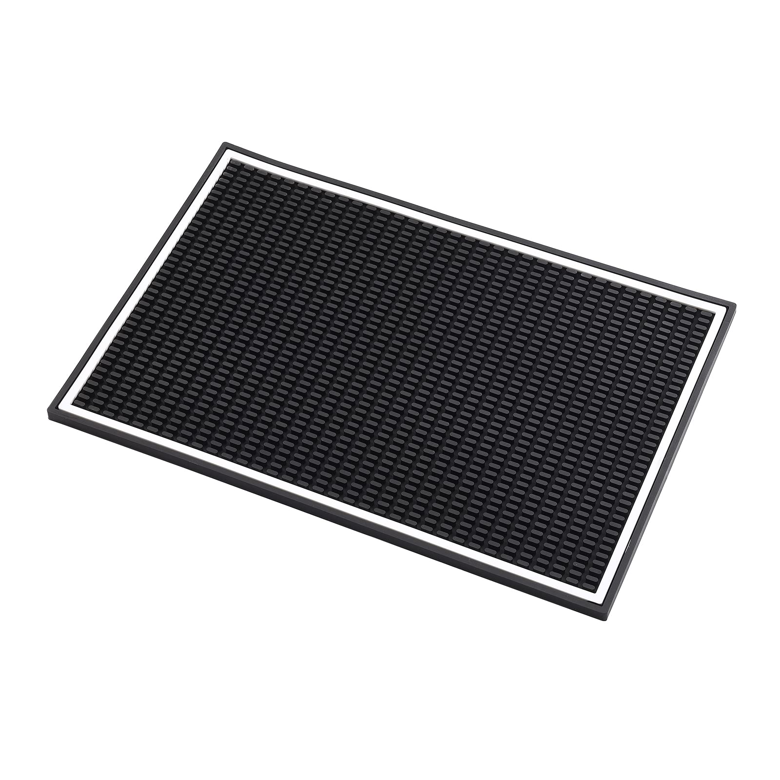 2 tappetini da bar, 45 x 30 cm, colore nero, per bar, ristoranti, banconi della casa