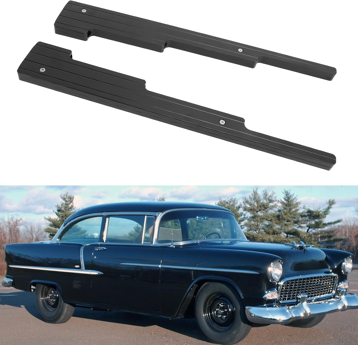 Spark Plug Wire Looms Bracket Organizer Kit Compatible with SBC BBC SBF 302 350 454 V8 Engines