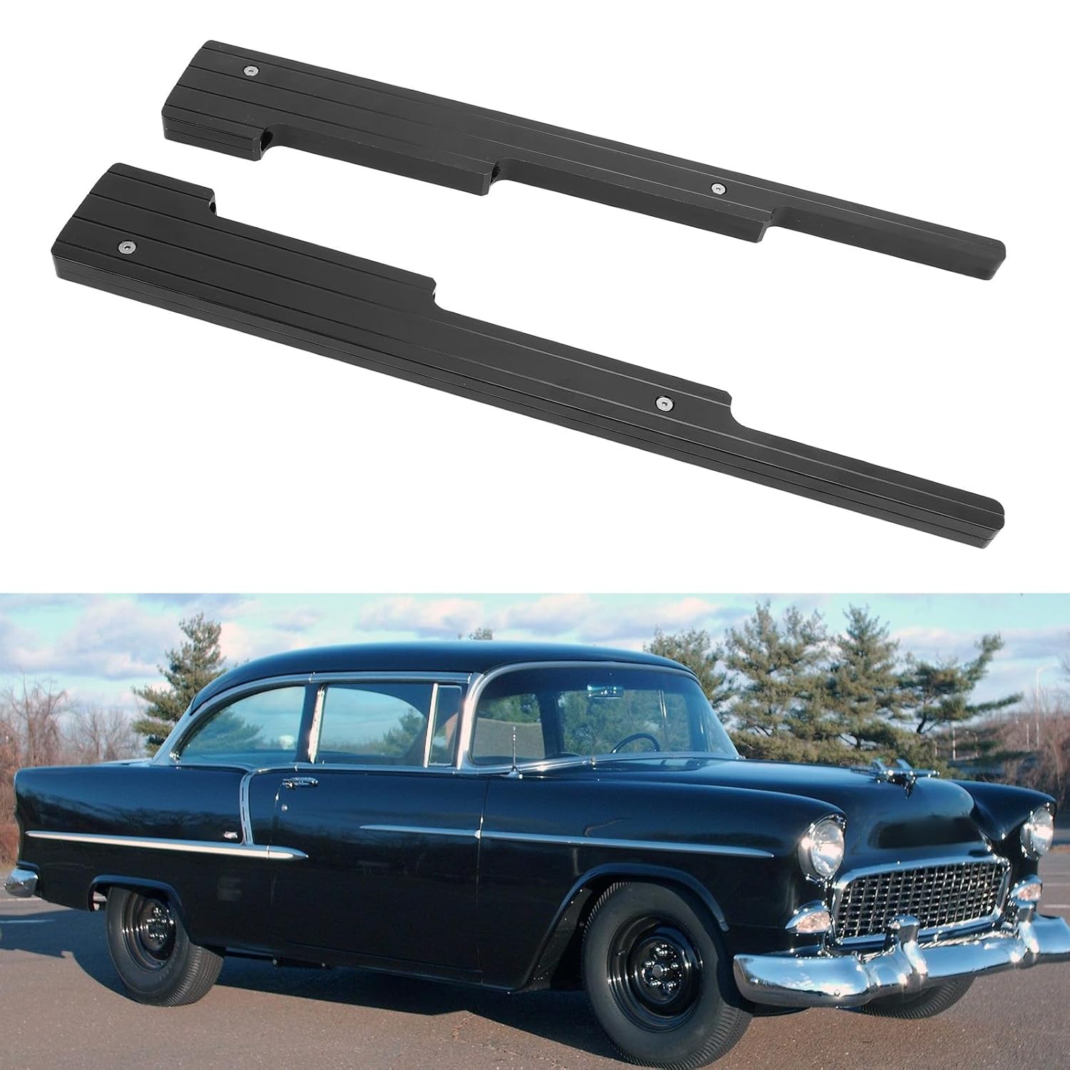 Spark Plug Wire Looms Separator Holders, Simplified Engine Bay Organization, Aluminum Rustproof High Strength Spark Plug Wire Holder fit for SBC BBC SBF 302 350 454 V8 Engines