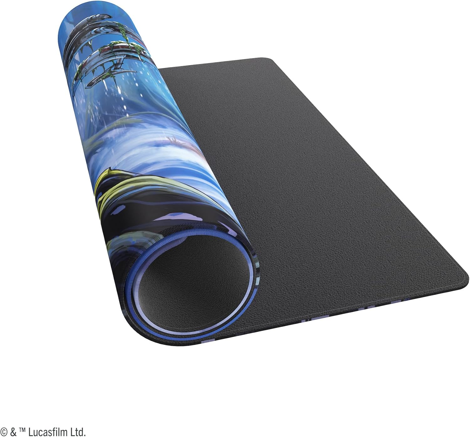 Star Wars Unlimited Dagobah Game MAT - Officially Licensed, Full-Color Printed, Playmat, Slip-Resistant 24" by 14" Rubber Mat, Compatible with TCGs & LCGs, Made by Gamegenic