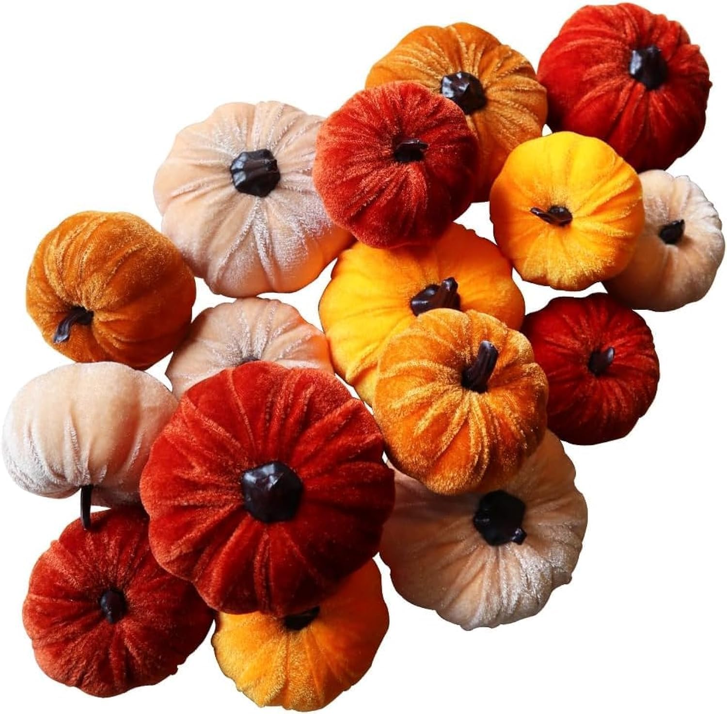 Jorunb Pumpkins Home Decor- Autumn Decor for Thanksgiving & Harvest&Halloween, Ideal for Farmhouse Kitchen, Living Room, Bedroom, Office, Wedding Decoration (16)