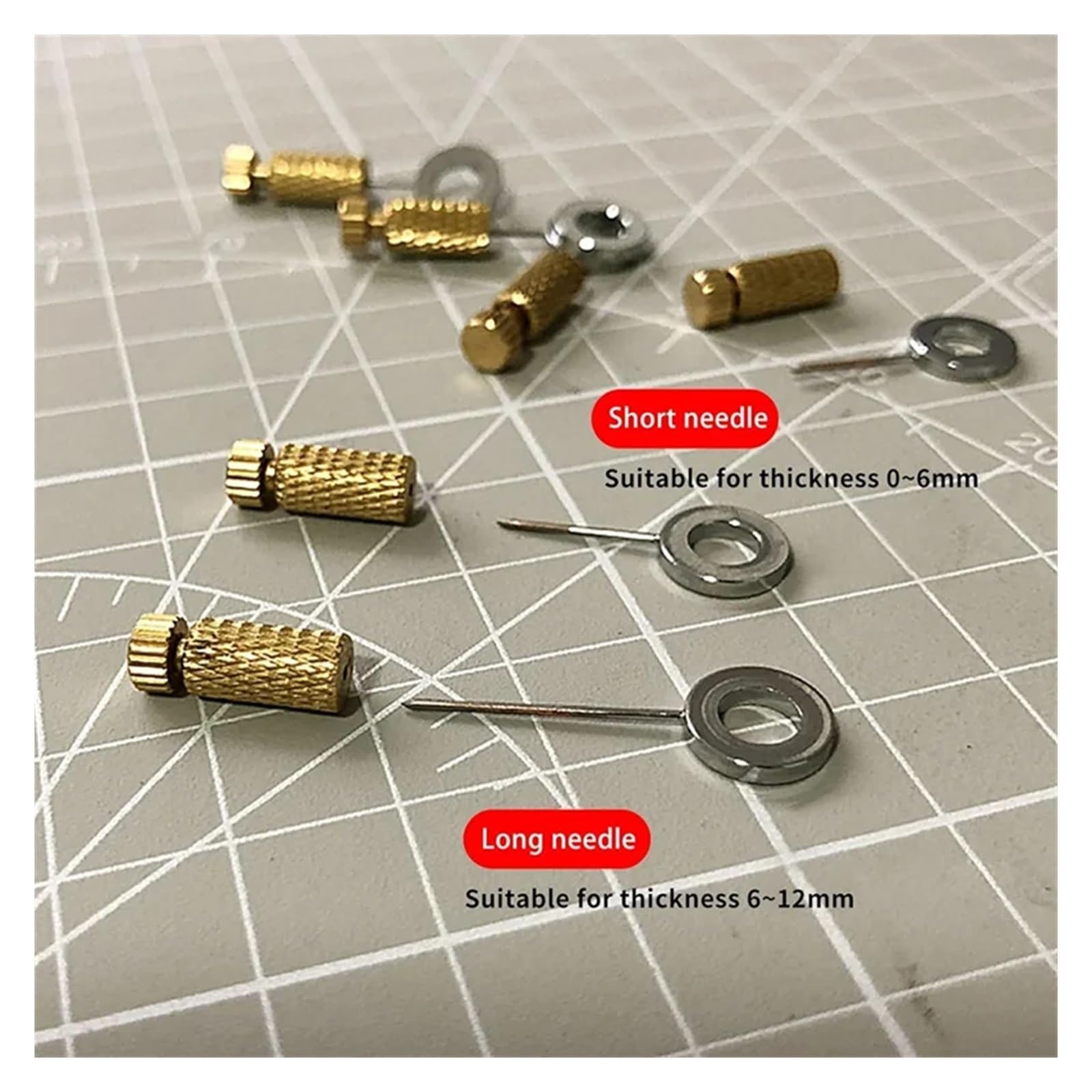 Lot de 12 aiguilles de positionnement de suture en cuir faites à la main