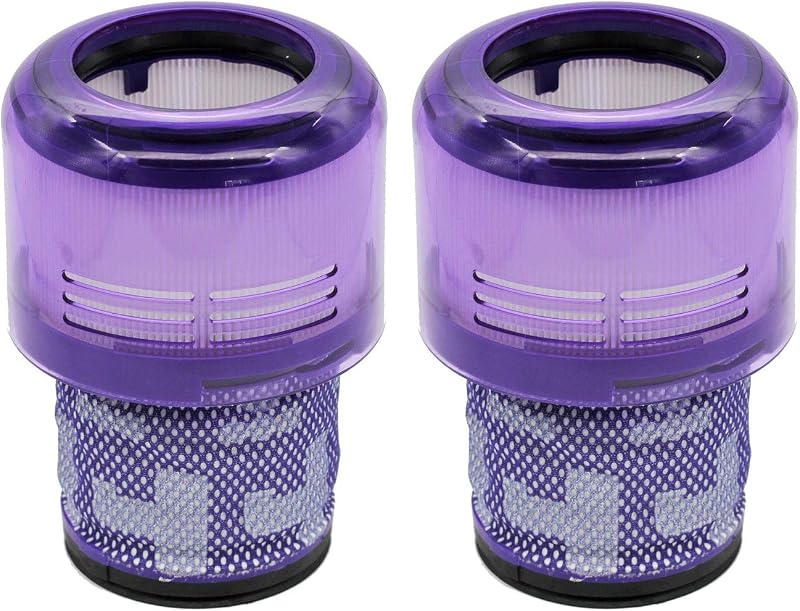 2 Pack V11 V15 Filters Replacement for Dyson V11 V15 Cordless Vacuum | for V11 Origin V11 Animal V11 Torque Drive V11 Complete V11 Extra V15 Detect V15s Detect Submarine Filter Parts 970013-02&03