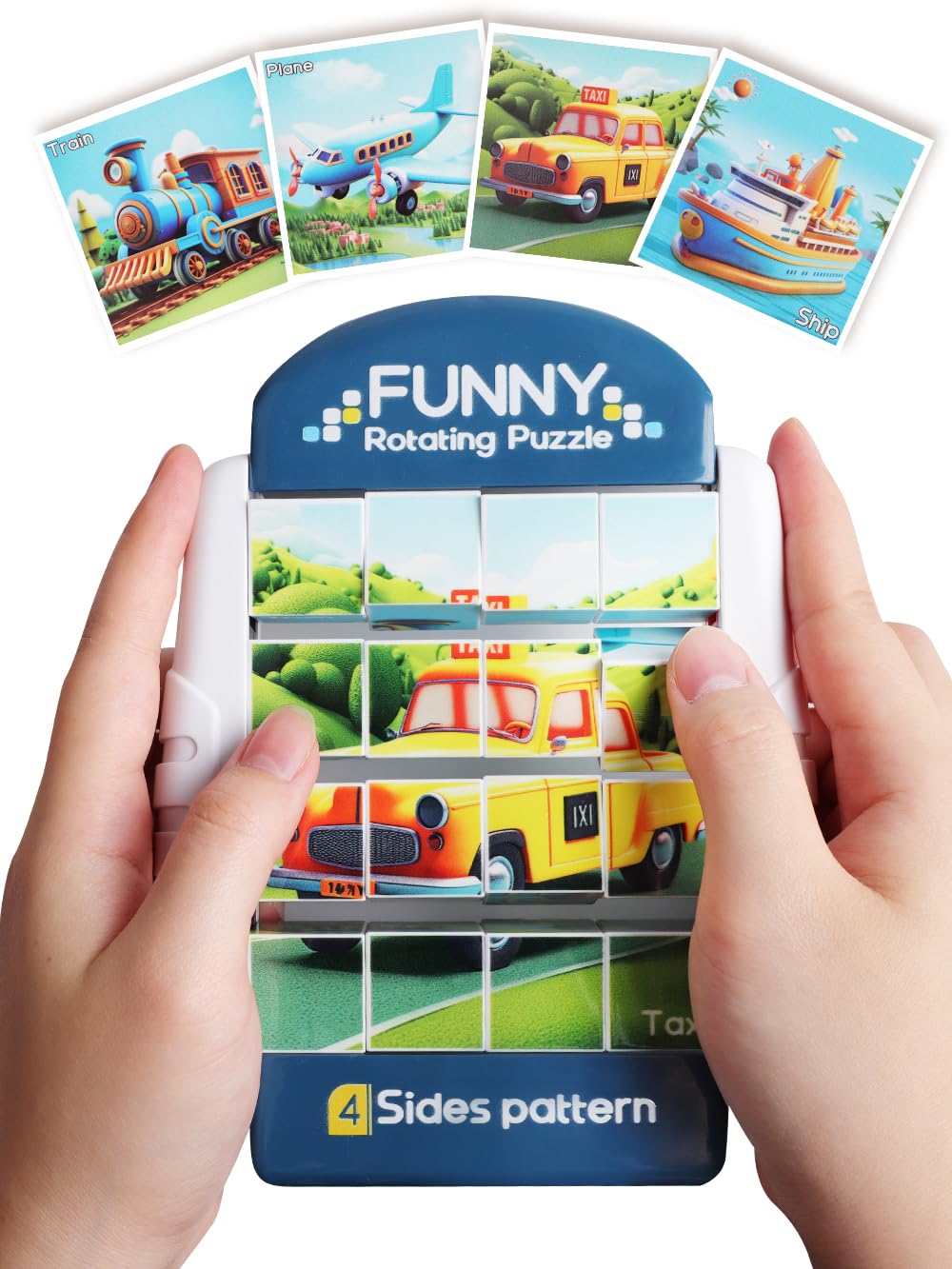 Fullware 16psc Roatating Puzzle for Toddlers (Transportation)