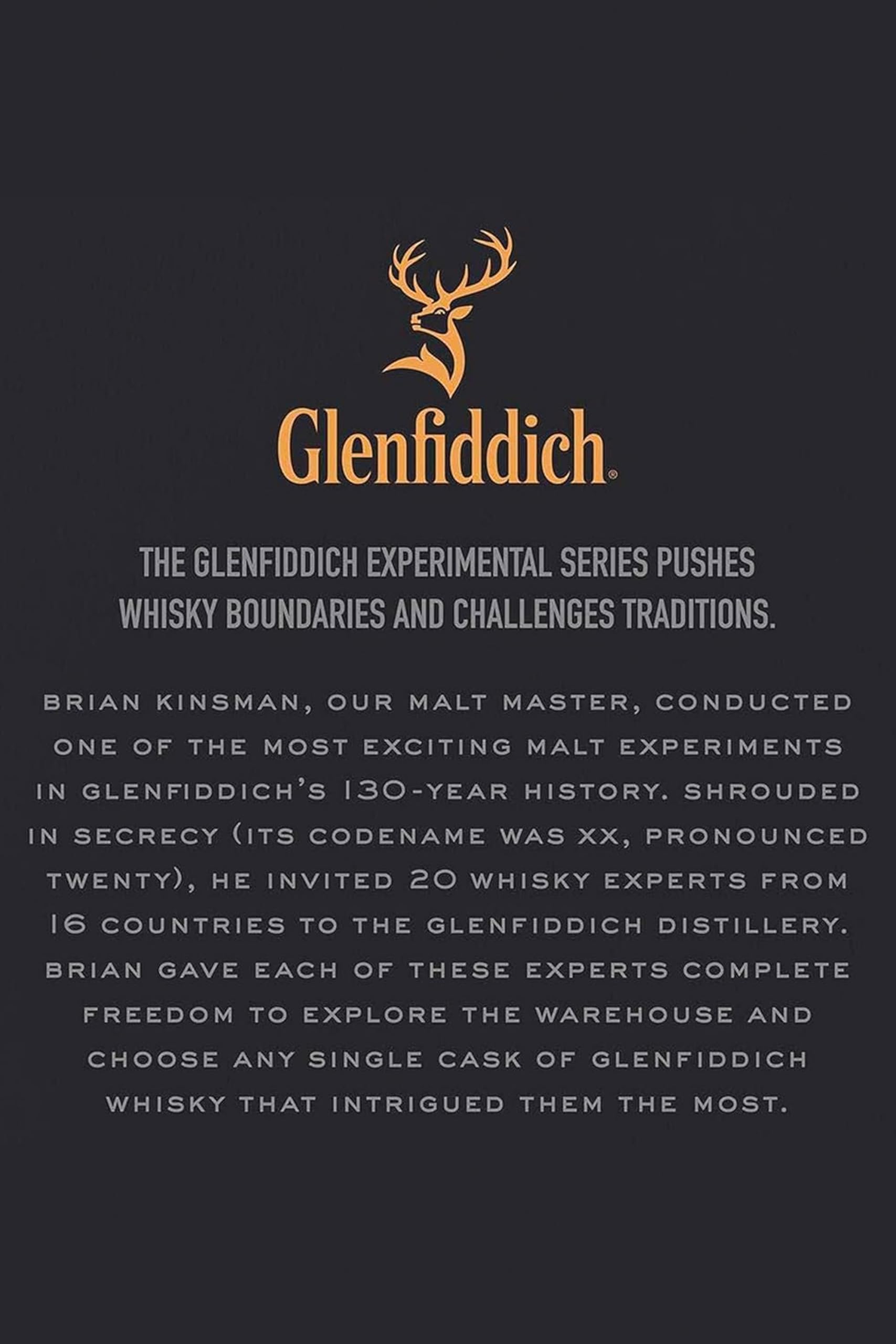Glenfiddich Single Malt Scotch Whisky Experimental Series Project XX mit Geschenkverpackung, 70cl - limitierte Premium-Auflage