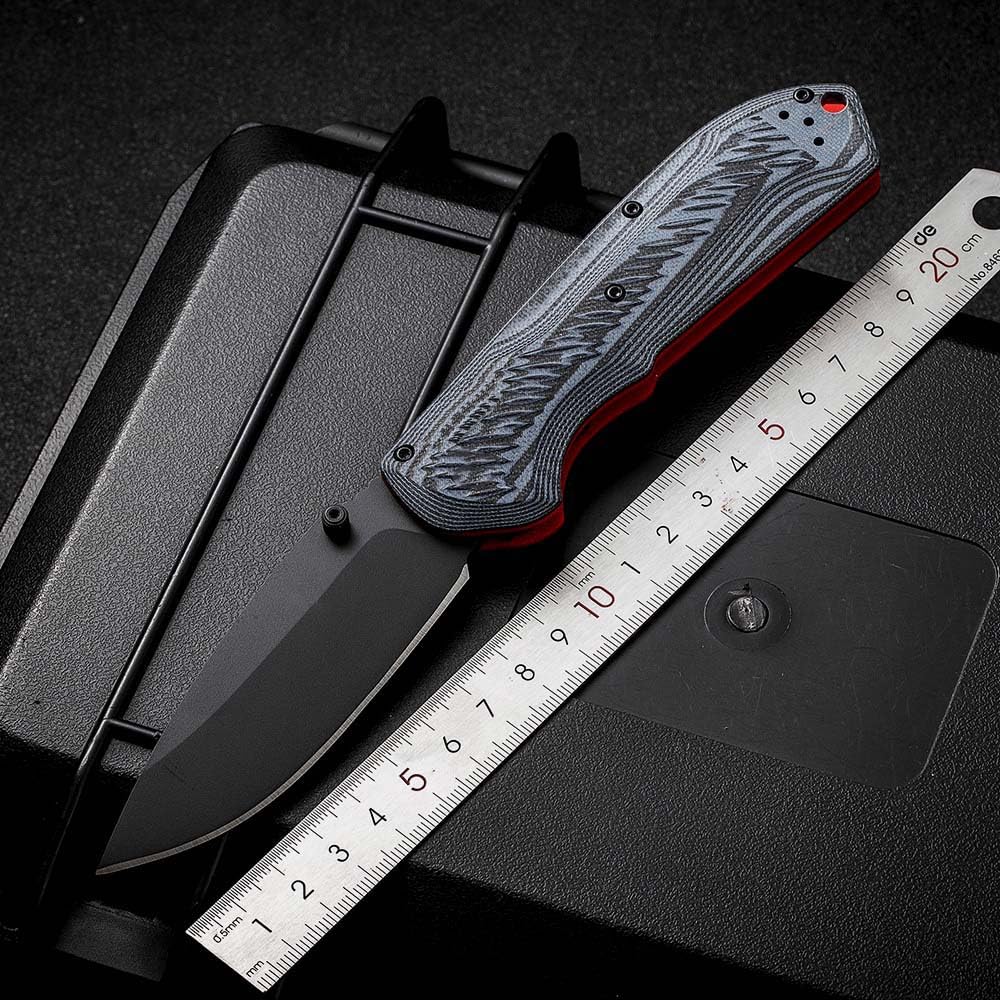 Klappmesser 8.5" Hochwertige Taschenmesser Robust aus edelstahl schwarzes G10, Outdoor Edc Messer Survival Jagdmesser, Tanto faltmesser, Tragbare camping messer, Scharfe klein Einhandmesser mit clip