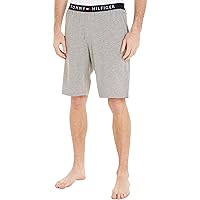Tommy Hilfiger Uomo Pantaloncini in Felpa Jersey Short Corti, Grigio (Light Grey Heather)