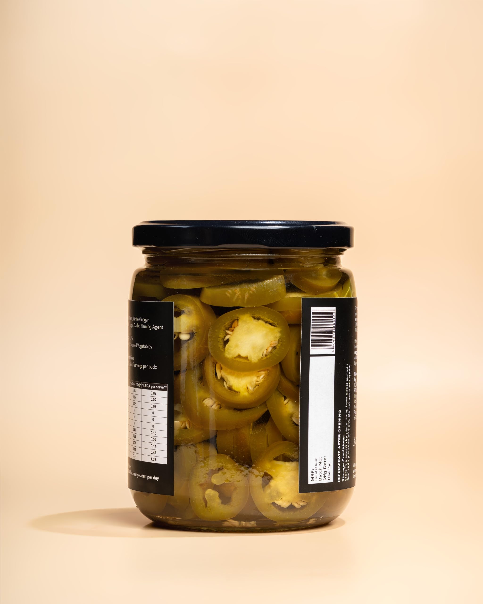 SANGI'S KITCHEN Sliced Jalapenos 500g - Mexican Style Pickled Jalapenos in White Vinegar | Heat Forward & Clean | Ready to Eat | For Tacos, Burgers & Cocktails | Glass Jar 3