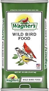 Wagner's 13010 Wild Bird Food 30-Pound Bag - Premium All-Season Songbird Blend with Sunflower Seeds