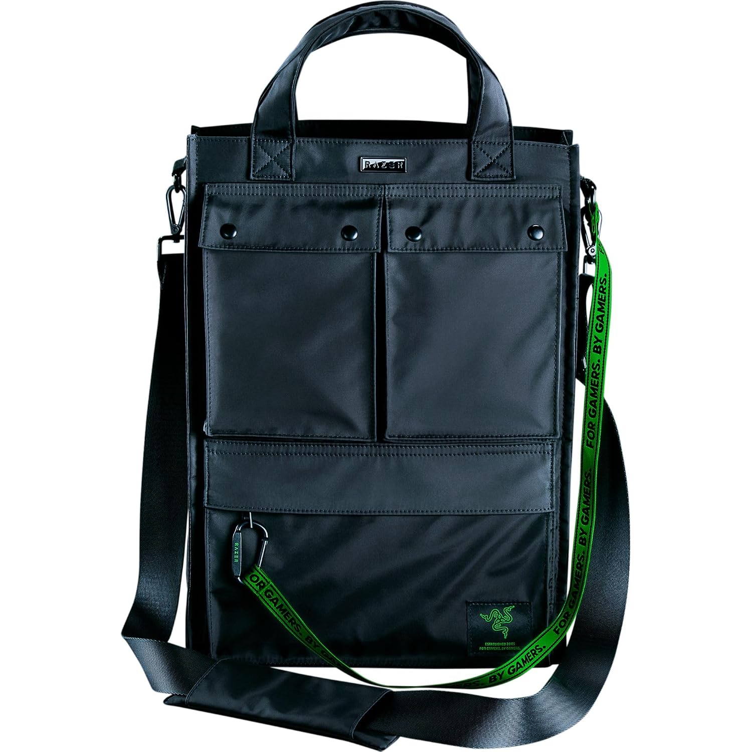 Razer Xanthus Tote Bag: Dedicated Padded Laptop Compartment - Fits up to 16" Laptops – Water Repellent Nylon - Two-Way Car... - Review, Price and Buying Guide