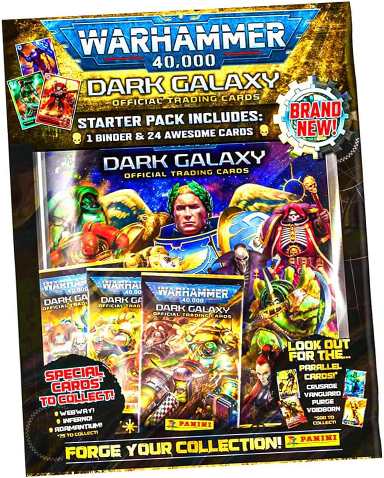 Panini Warhammer 40,000 Dark Galaxy Cards Trading Cards (2023) 1 Starter in Bundle with 10