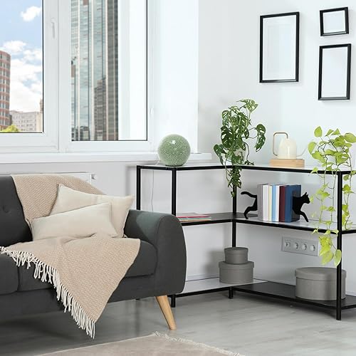 Miniatura 5 de Simple Designs LT3302-SGE Lámpara de mesa contemporánea de 8 pulgadas con bola de mosaico de piedra para estudio, sala de estar, dormitorio,