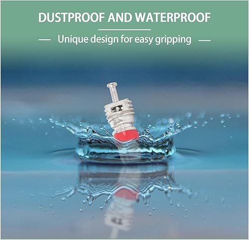 Miniatura 4 de 10 núcleos de válvula de neumático de automóvil, núcleos de válvula de automóvil chapados en níquel de alta calidad, válvulas universales de