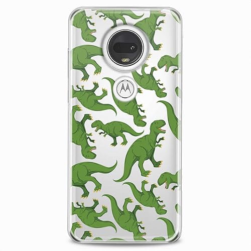 Miniatura 6 de Funda de TPU compatible con Motorola G9 G8 Plus G7 E20 P40 Z4 Edge 20 G22 Stylus suave verde dibujos animados Lux Boy Teen diseño estampado Jurásico