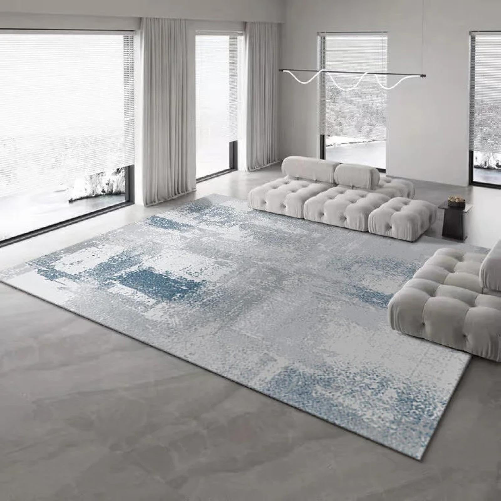 Tapis de luxe moderne pour sol froid et salon manquant de chaleur et confort