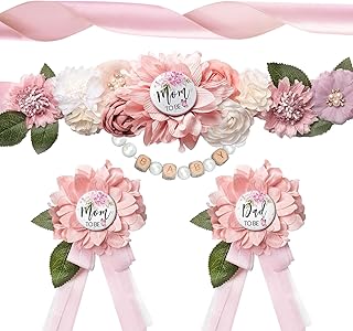 INSYOHO Baby Shower Decorations - Adjustable Maternity Belt, Gender Reveal Party Supplies for Mom to Be