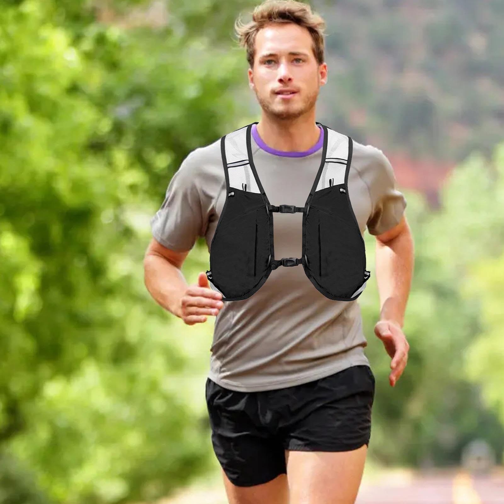 Rucksack Trinkweste, 2,5 l, Trinkrucksack ER Running Race Trinkweste, Weste, Wasserrucksack, Trinkrucksack für Wandern, Laufen