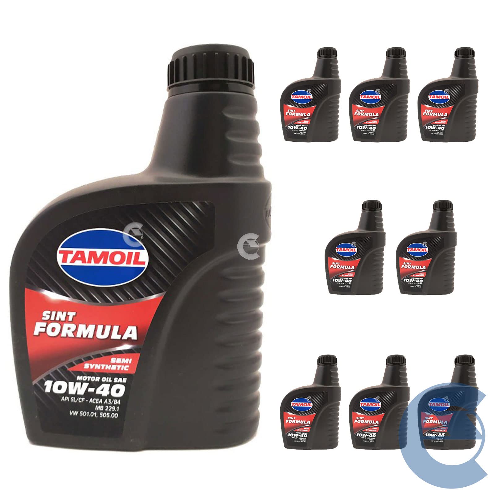 TAMOIL OLIO MOTORE Benzina Diesel SINT FORMULA 10W40 12 LITRI ACEA A3/B4