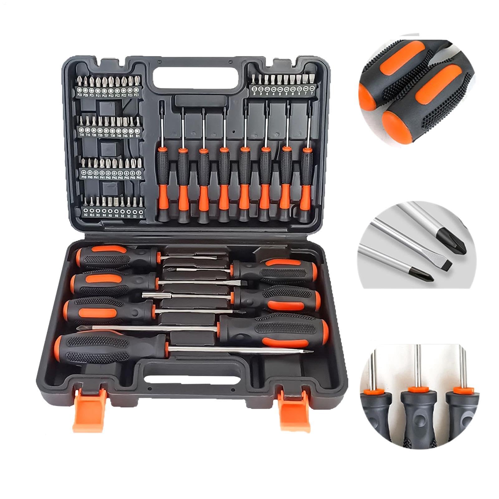 Set di Cacciaviti Magnetici 66 Pezzi di Punte e Utensili per Riparazione | Set di Cacciaviti con Punta Magnetica per Orologi, Occhiali, Computer, Occhiali da Sole e Apparecchiature Elettroniche Do
