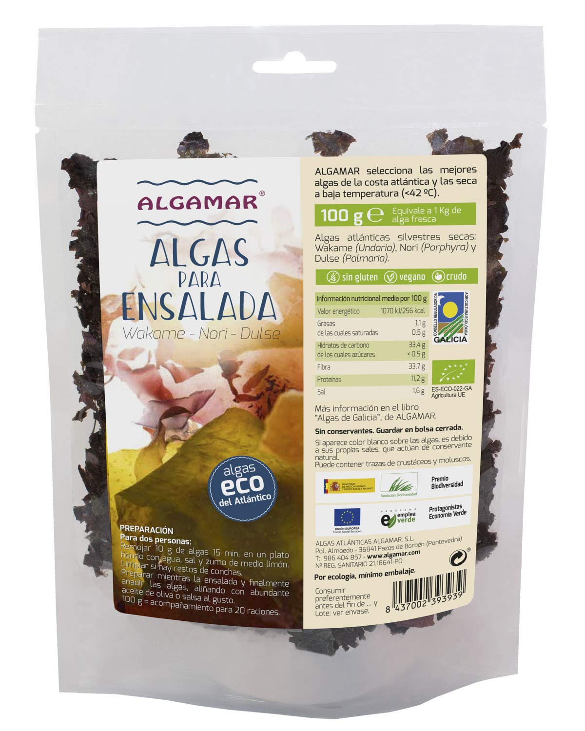 Algas Para Ensalada 100 Gr de Algamar