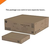 Vista 6 de Fogata de propano para exteriores de 32 pulgadas con cubierta de tanque de 20 libras, fogatas de propano de 50,000 BTU para patio exterior con tapa