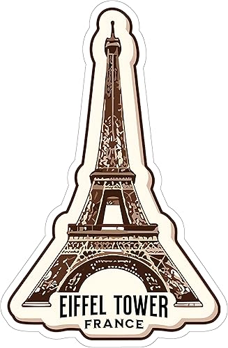 CalcomanĂa de la Torre Eiffel de Francia resistente a la intemperie vintage de vinilo pequeño impermeable para botella de agua, taza, pasaporte, CalcomanĂa de la Torre Eiffel de Francia resistente a la intemperie vintage de vinilo pequeño impermeable para botella de agua, taza, pasaporte,
