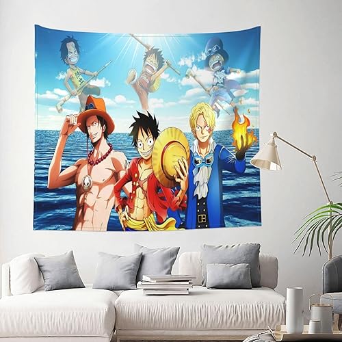 Miniatura 2 de SAUGAAT Tapiz de anime de dibujos animados, papel tapiz para colgar en la pared, sala de estar, dormitorio, decoración del hogar, 60 x 51 pulgadas