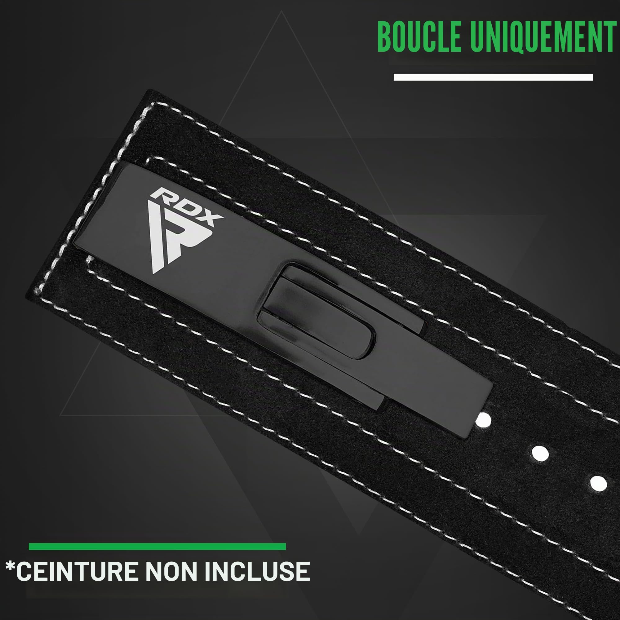 RDX Boucle à Levier de Rechange pour Ceintures d'haltérophilie et d'haltérophilie, Fermoir de Rechange en Alliage moulé plaqué Chrome en Acier Inoxydable, Serrage libération (Ceinture Non Incluse)