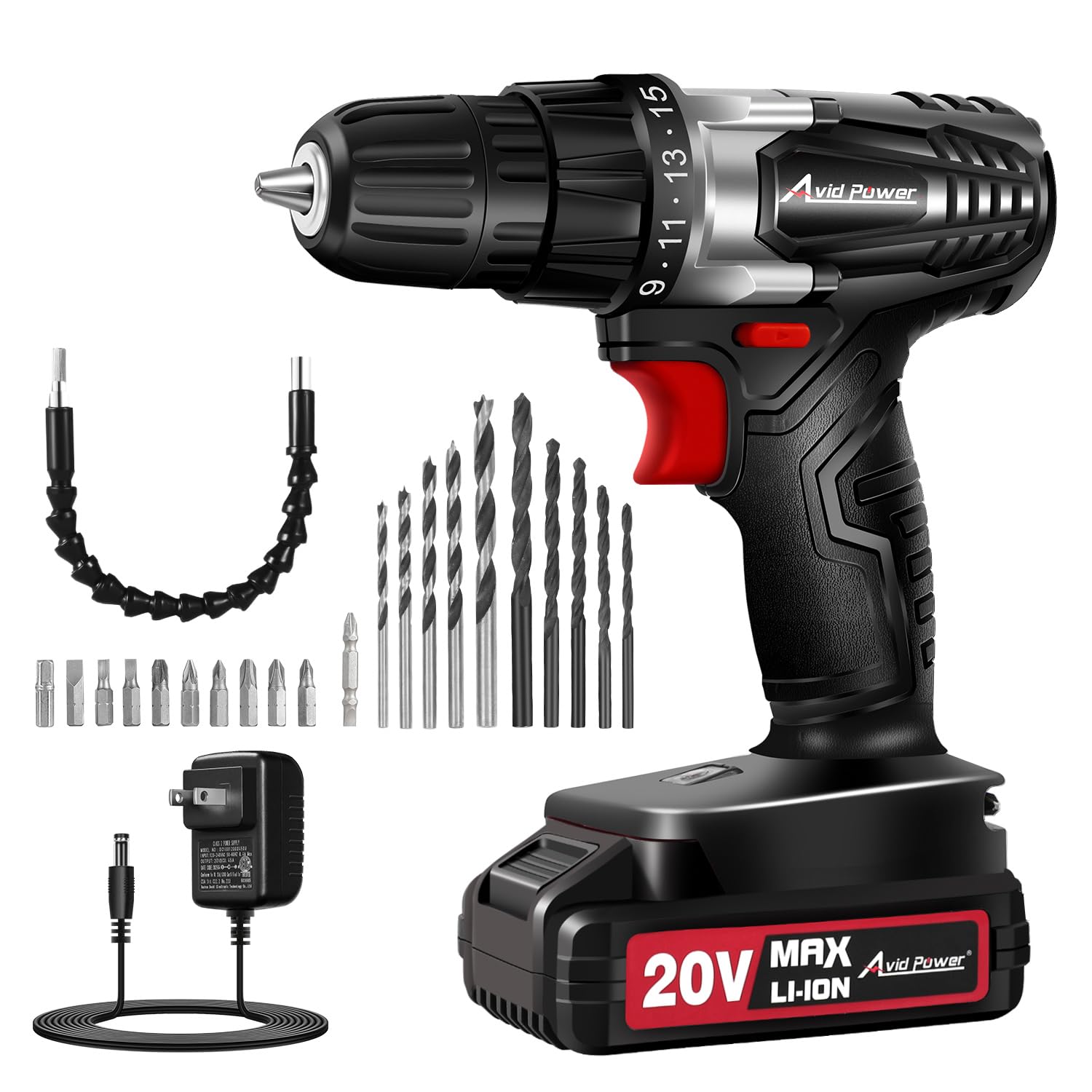 AVID POWER 20V Cordless Drill Set