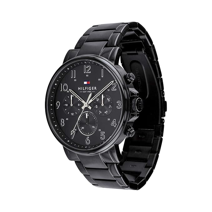 hilfiger watch black