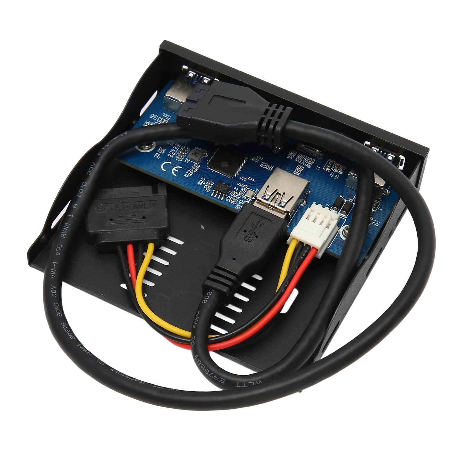 Hub Frontal USB 3.2, bahía de Disquete 6 Puertos 5Gbps Tipo C USB 3.0 2.0