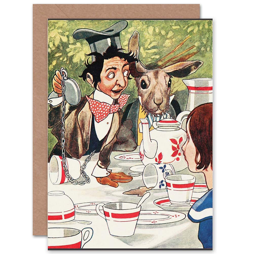 Artery8 Alice in Wonderland Mad Hatter Greetings Card