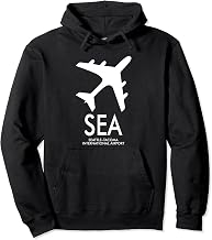 SEA SEATTLE–TACOMA INTERNATIONAL AIRPORT CODE BAGGAGE TAG Pullover Hoodie