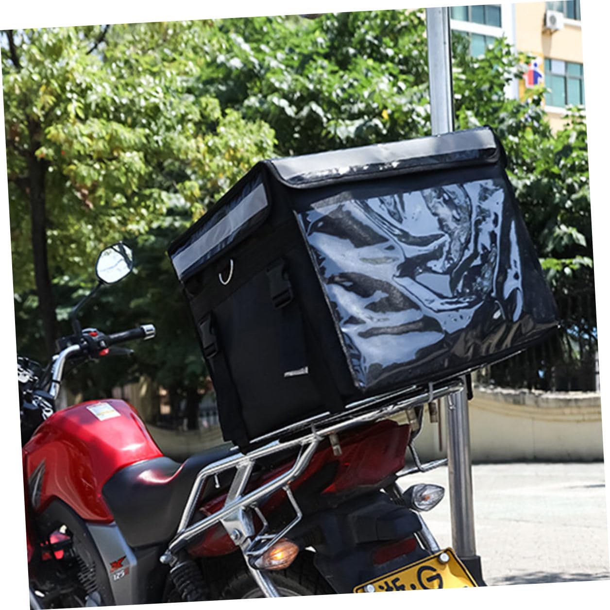 PRETYZOOM Borsa Termica per Alimenti capacità 32l Oxford e Alluminio per Barbecue e Camping Outdoor