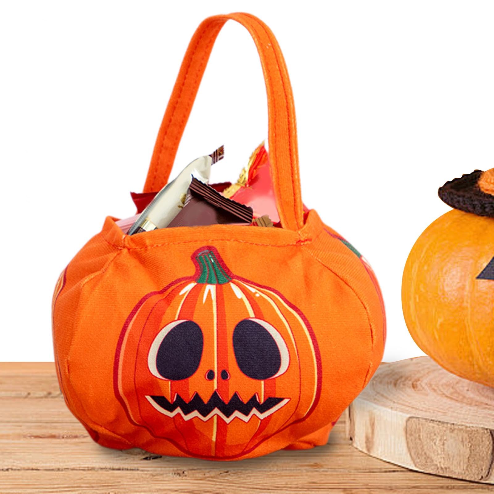 Sacs Fourre-tout Pour Enfants, 1 Pièce, Fête De Butin D'halloween, Citrouille, Bonbons Ou Iandises, Seau De Rangement De Bonbons D'halloween, Panier Cadeau Portable