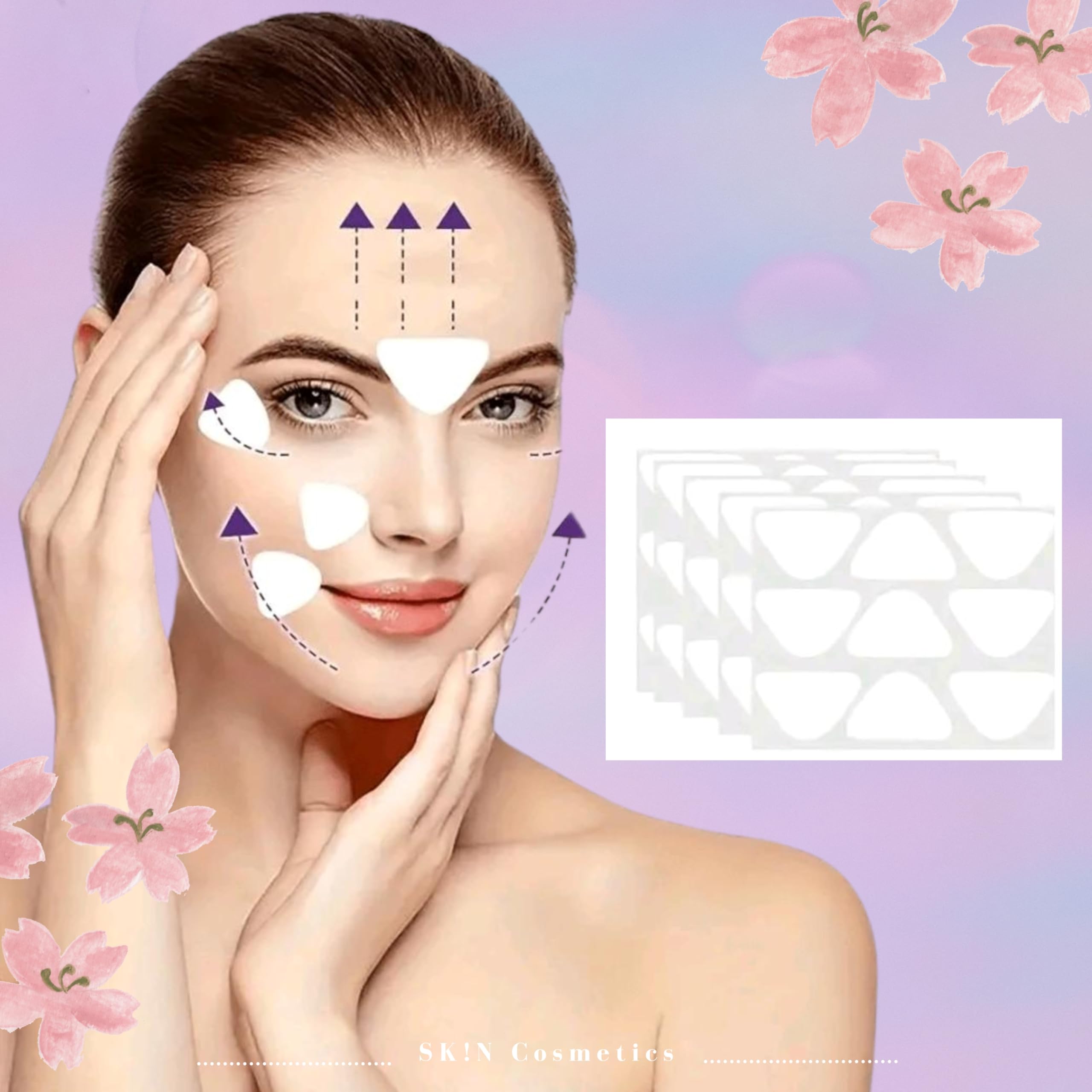 SK!N Cosmetics 90pcs Silicone Anti-Wrinkle Patches, Single-Use Face Patches for Forehead & Smile Lines, Fragrance-Free - Image 4